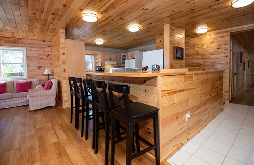 Cassopolis House | Lakefront Cedar Lodge Sandy Beach + Wheelchair Friendly + 47 Wooded Acres!