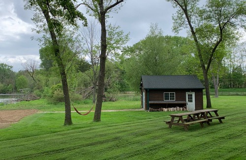Powers Lake House | Lakefront compound w/private beach, next to Powers Lake on Lake Benedict