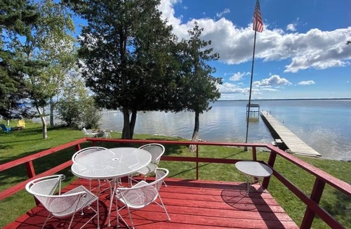 Manistique Cottage | Lakefront getaway on Indian Lake with private dock