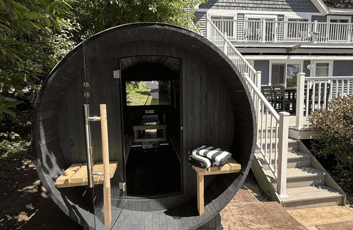 Ramsey County House | Lakefront Getaway: Sauna, Hot Tub, Firepit & More! by RedAwning