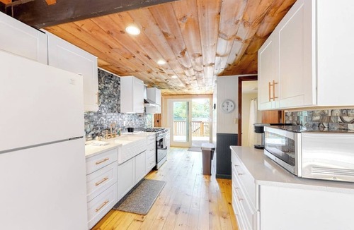 Rome House | Lakefront home on Long Pond with private dock, firepit & woodstove- dog-friendly