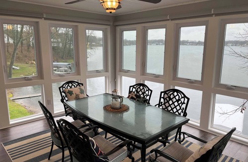 Plainwell House | Lakefront Home w/Sunset Views. New to Rental Market! Pontoon Rental Available.