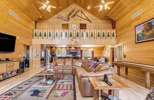 Conover House | Lakefront home with game rooms, dock, kayaks, private beach, fireplace, firepit