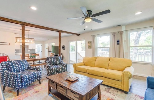 Granbury House | Lakefront Home with Private Dock, Firepit and Deck