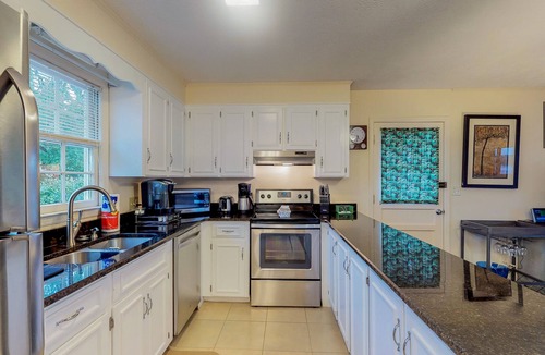 Leesville House | Lakefront home with WiFi, game room, dock, & firepit - dog-friendly