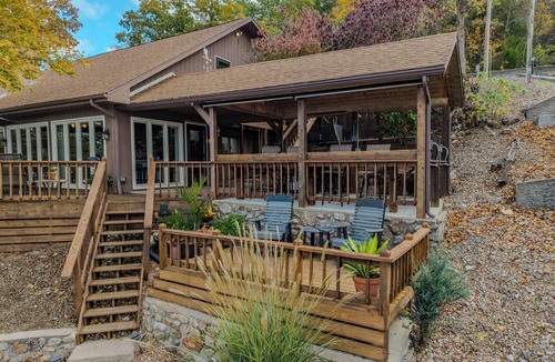 Rocky Mount House | Lakefront House, Private Dock w/High Dive and Swim Area, Multiple Patios