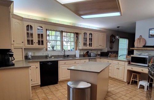 Port Austin House | Lakefront house with decks and gazebo, on private Lake Huron beach.