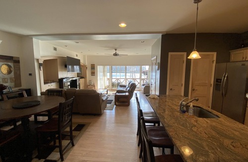 Lake Harmony Condo | Lakefront located across from Big Boulder Resort with beautiful mountain views!