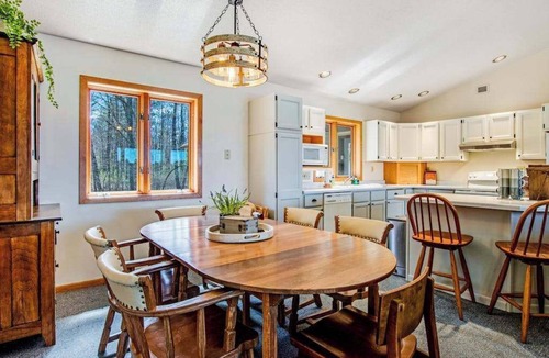 Manitowish Waters House | Lakefront Lodge w/Firepit, Private Dock, and Kayaks - Dogs Welcome