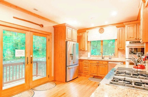 Lake Junaluska House | Lakefront mountain home with WiFi, extensive kitchen, & central AC