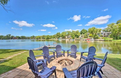 Lake Shangrila House | Lakefront Oasis w/Boat Dock, Fire Pit, Grill