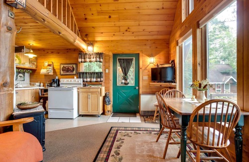 Hill Cabin | Lakefront Ogema Vacation Rental Cabin w/Fire Pit!