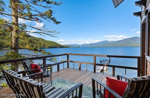 Nordman House | Lakefront Private Home with Boathouse at Priest Lake