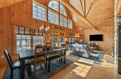 Oquossoc House | Lakefront Retreat on Rangeley Lake w/Dock, Hot Tub & Fishing Access
