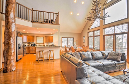 Higgins Lake House | Lakefront Roscommon Home w/Game Room & Dock!