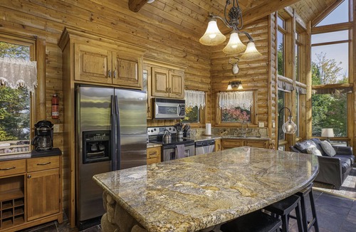 Townsend Cabin | Lakefront secluded mult-family retreat with game room and two cabins.