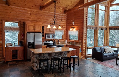 Townsend Cabin | Lakefront secluded mult-family retreat with game room and two cabins.
