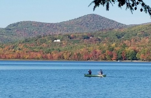 Dryden Apartment | Lakefront Studio w/ Kayaks, Porch & Kitchen on Wilson Lake, ME