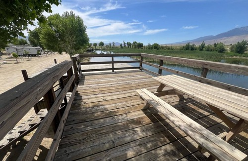 Olancha RV Rental | Lakeside Camping RV Site #11 near Alabama Hills