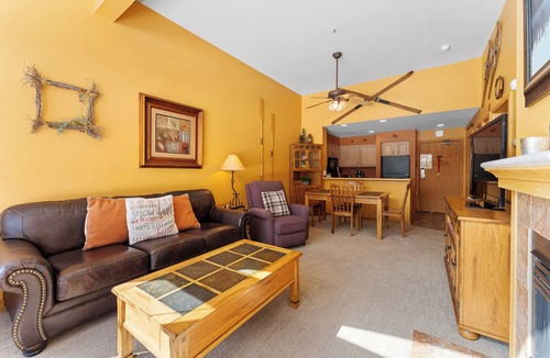 Lakeside Village Condo | Lakeside Condo w/Mountain & Lake Views from Balcony, Steps to Shops/Dining!