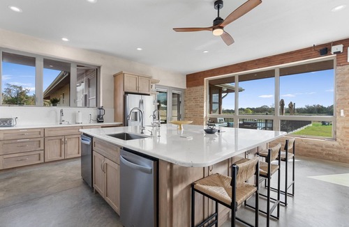 La Grange House | Lakeside Getaway: Pool, Games, Hot Tub, More!