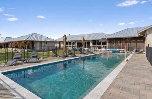 La Grange House | Lakeside Getaway: Pool, Games, Hot Tub, More!