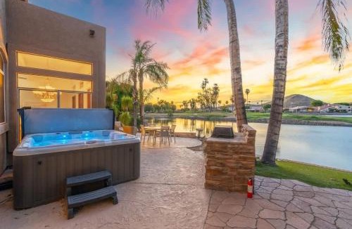 Arrowhead Ranch House | Lakeside home with private patio Grill Golf view
