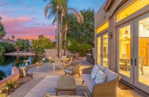 Arrowhead Ranch House | Lakeside home with private patio Grill Golf view
