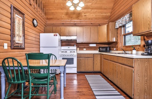 Watersmeet Cabin | Lakeside wilderness resort cabin with dock, fire pit, on-site store, bait shop!