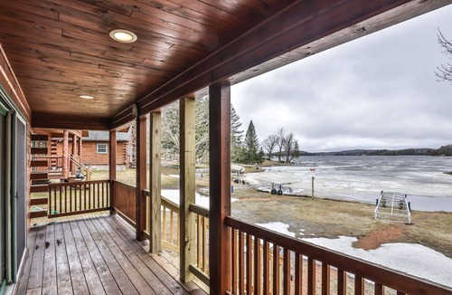 Watersmeet Cabin | Lakeside wilderness resort cabin with dock, fire pit, on-site store, bait shop!