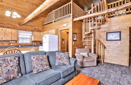 Watersmeet Cabin | Lakeside wilderness resort cabin with dock, fire pit, on-site store, bait shop!