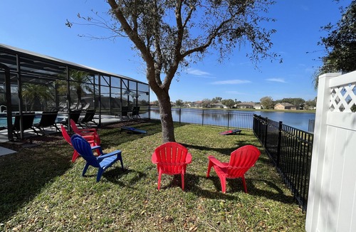 West Kissimmee Villa | Lakeview Retreat: luxury 5★ villa -large pool, spa, game room, near parks & golf