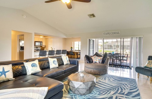 Fort Myers Cottage | Lanai & Pool: Waterfront Cape Coral Home!