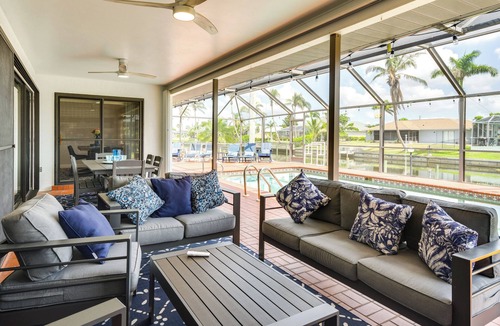 Fort Myers Cottage | Lanai & Pool: Waterfront Cape Coral Home!