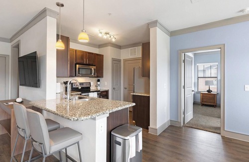 Northeast Carrollton Apartment | Landing | Chic 1BD, Clubhouse