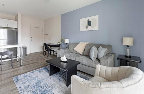 Richmond Apartment | Landing | Modern 1BD, Game Room, Courtyard