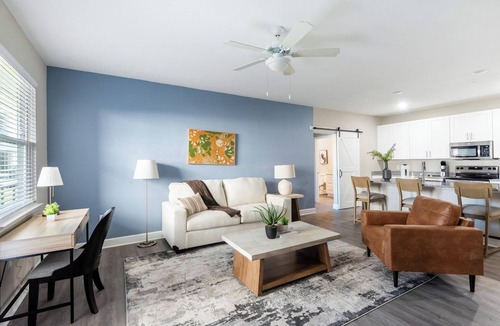 Fellowship Apartment | Landing | Spectacular 2BD, Pool, Yoga Studio
