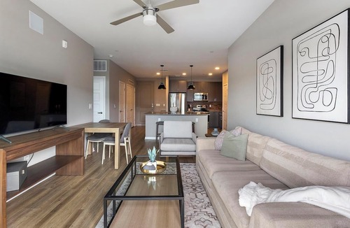Warehouse District Apartment | Landing | Stunning 2BD, Yoga Studio, Clubhouse