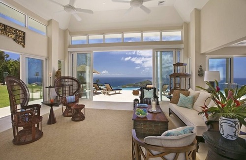 Estate Little Saint Thomas Villa | Langarra: Contemporary, Pristine Estate w/Endless View, 2 Semi-Private Beaches