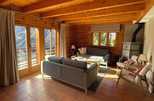 Saint-Luc Ski Chalet | Large and very bright chalet for 10 people with large terrace, garden and a very nice view.Interior:
