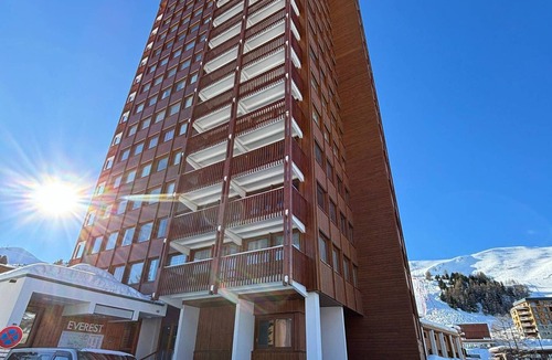 Plagne Centre Apartment | Large apartment for 8 in Plagne Centre, balcony, pets allowed