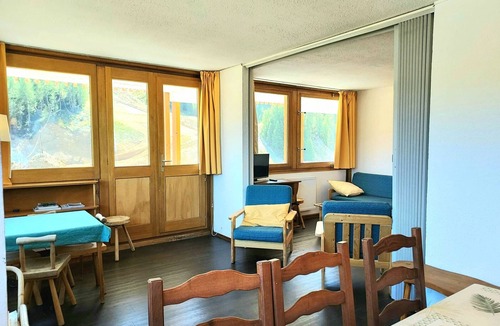 Plagne Centre Apartment | Large apartment for 8 in Plagne Centre, balcony, pets allowed