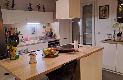 Valence Apartment | Large apt4ch, 2 bathrooms ideal for families/groups/professionals: city center 8 travelers