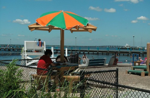 Ortley Beach Apartment | large first floor 3-bedroom apartment across from Bay Beach, w crabbing/fishing