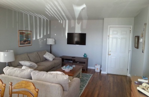 Ortley Beach Apartment | large first floor 3-bedroom apartment across from Bay Beach, w crabbing/fishing