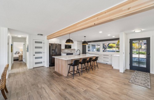 Manson House | Large Home with Sweeping Lake Views, Heated Private Pool and Hot Tub