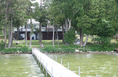 Cheboygan House | Large Lakefront Burt Lake Home with Amazing Sunset Views! NEW A/C FOR 2022.