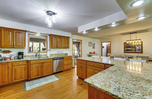 Grove Cottage | Large Lakefront Home Pool, Hot Tub & Boat Dock