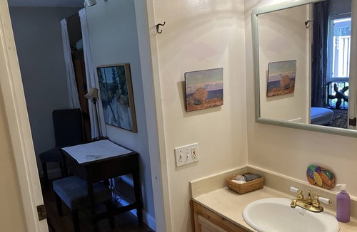 San Tomas Condo | Large master room with connected bathroom