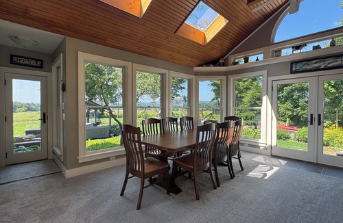 Pittsfield House | Large open floor plan. Private yet close to everything. Lovely meadow views